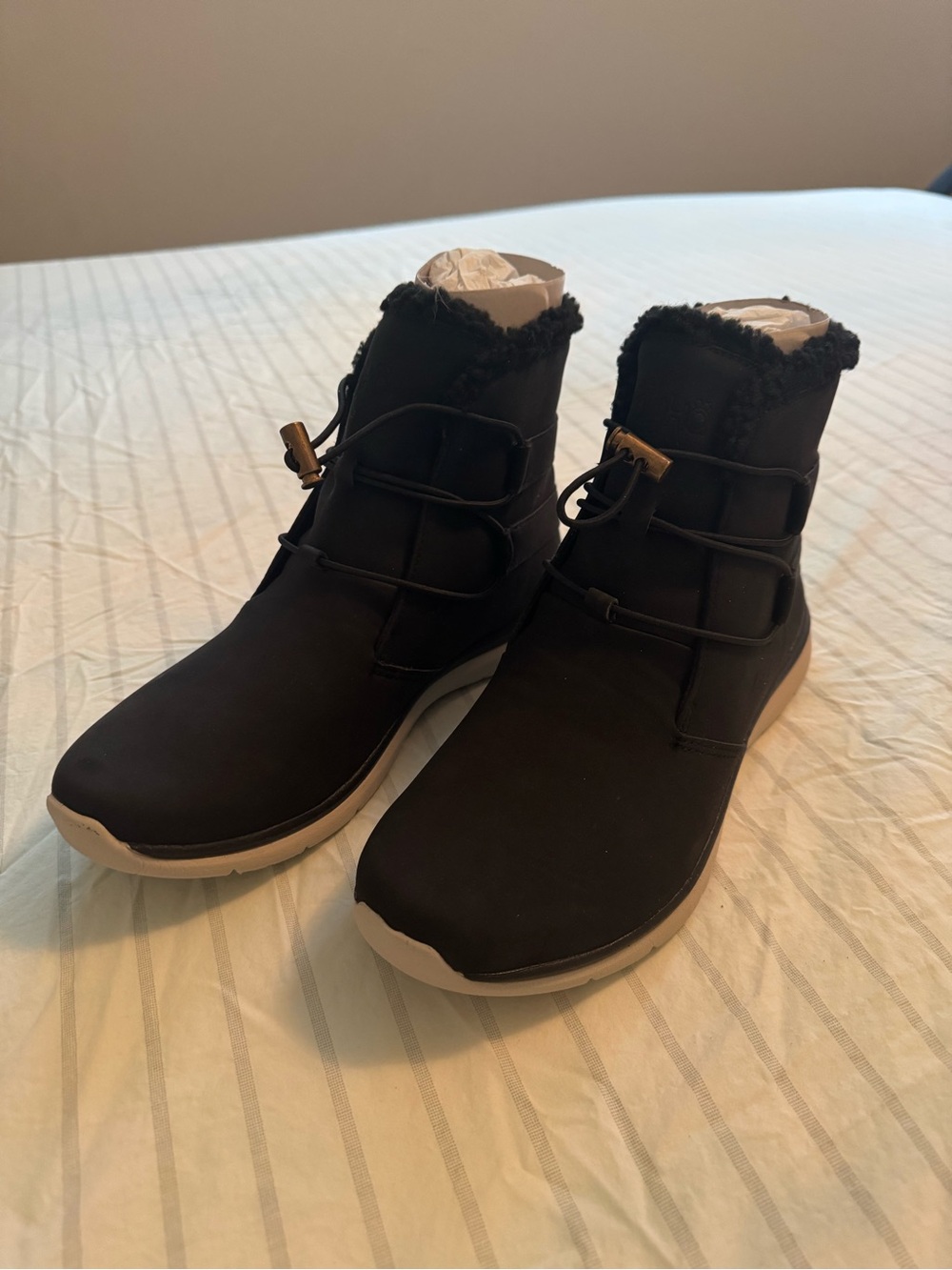 Ryka Women's Black Fleece-Lined Ankle Boots - Casual Comfort